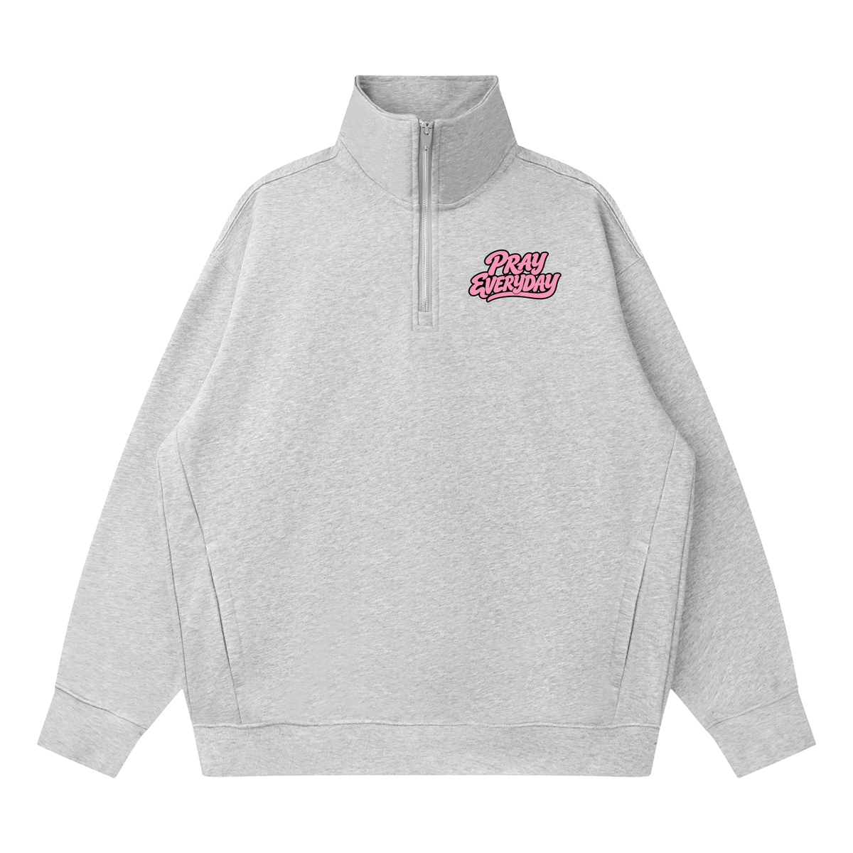 Quarter-Zip Drop Shoulder Sweatshirt