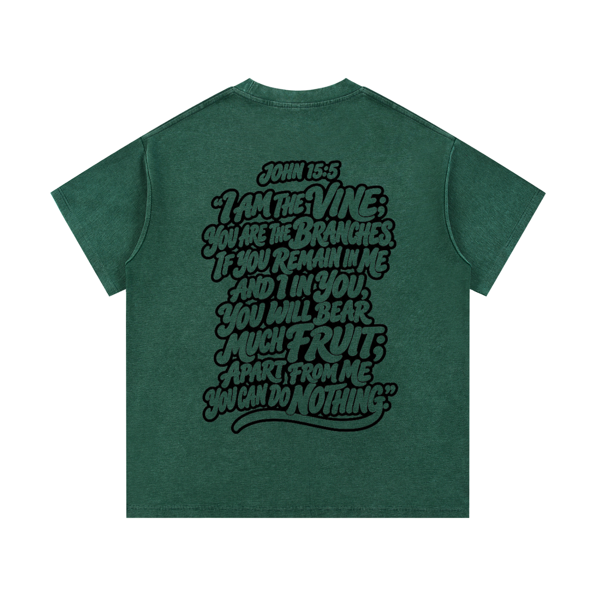 Mineral Wash Waffle Knit T-Shirt