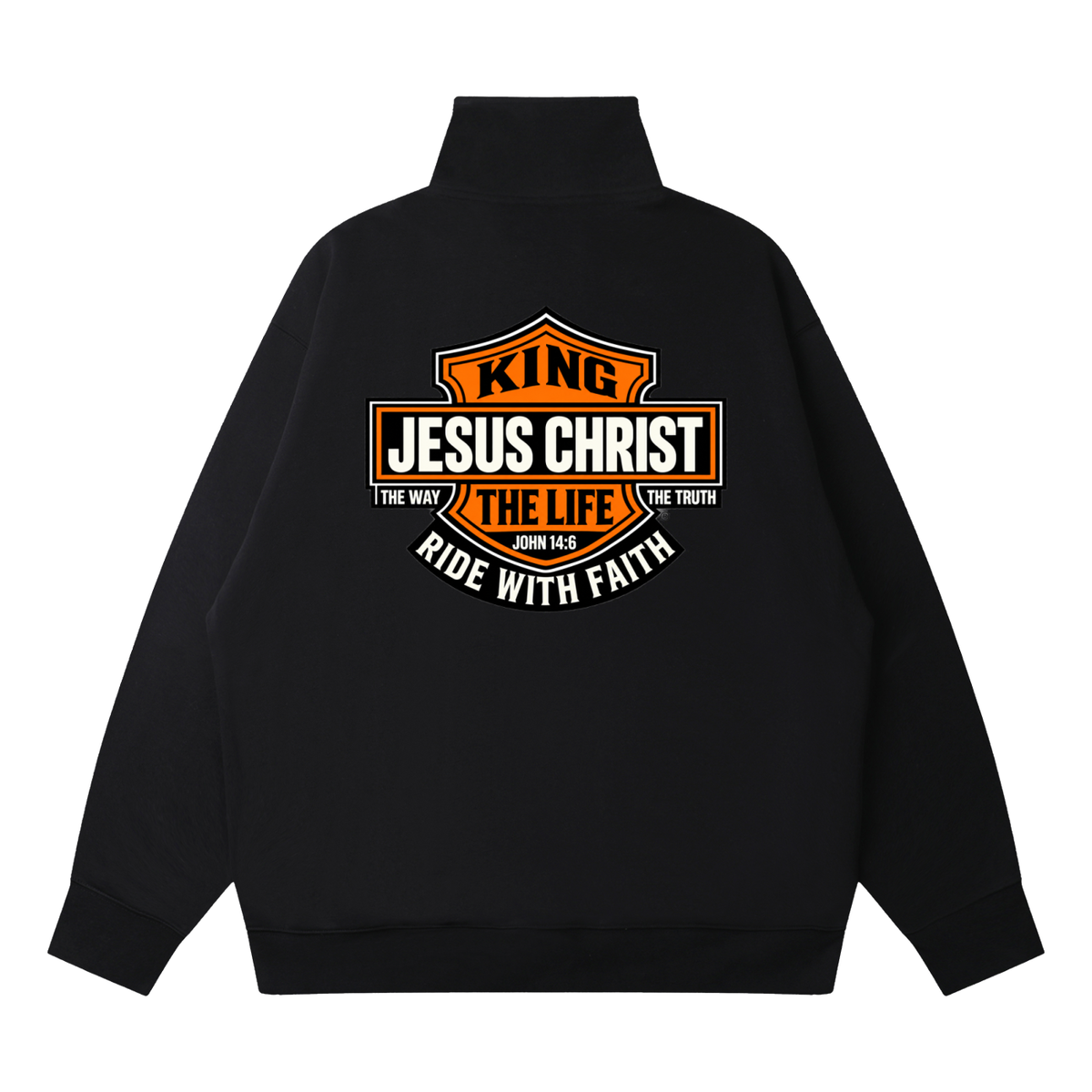Quarter-Zip Drop Shoulder Sweatshirt