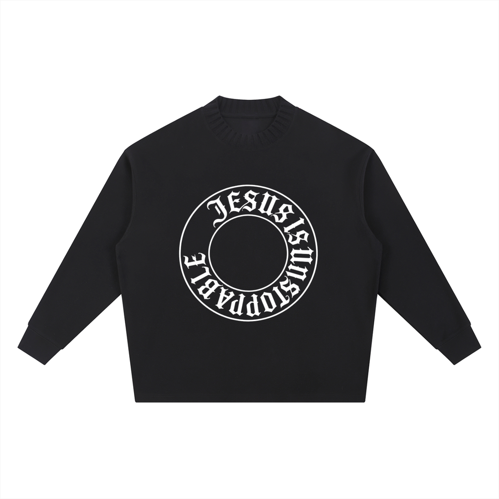 Knitted Round Neck Oversize Sweatshirt