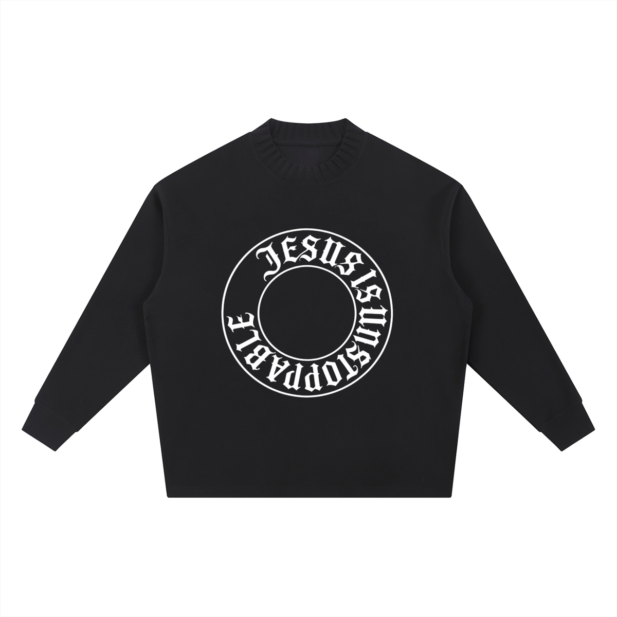 Knitted Round Neck Oversize Sweatshirt