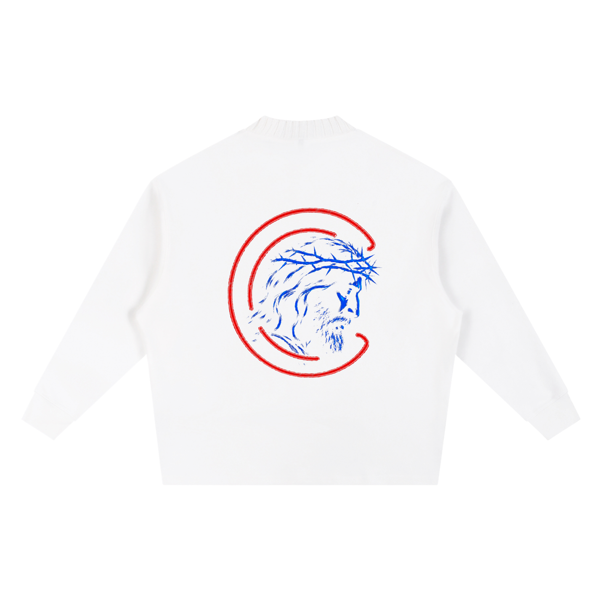 Knitted Round Neck Oversize Sweatshirt