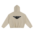 Unisex Boxy Piping Fleece Hoodie