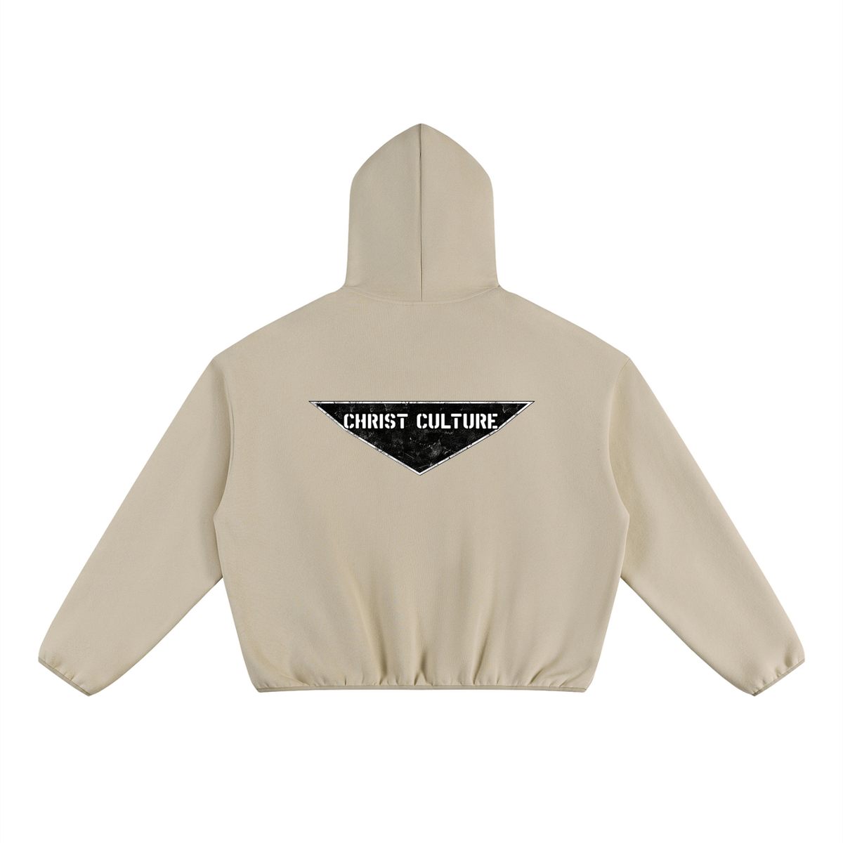 Unisex Boxy Piping Fleece Hoodie