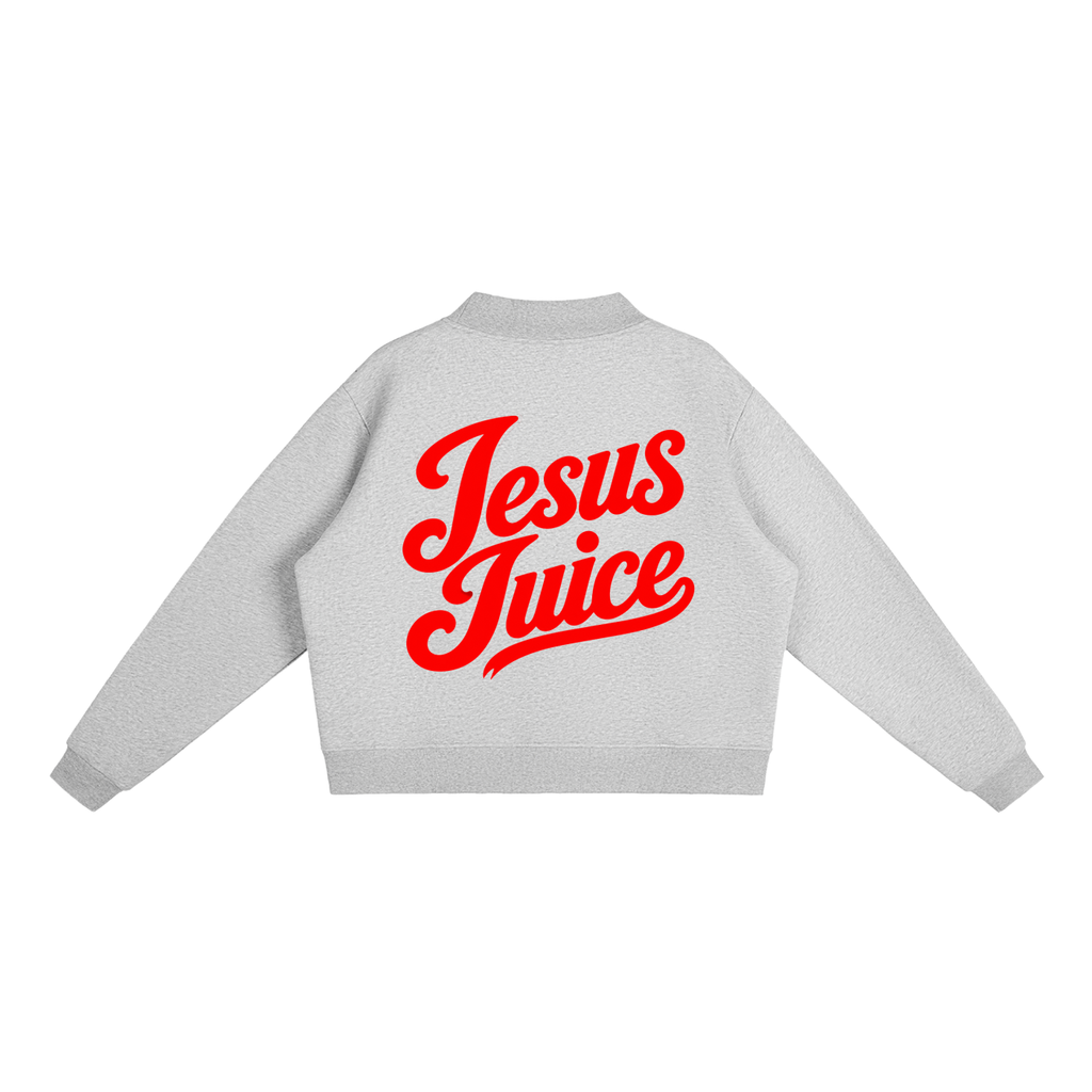 Essential Fleece Mock-Neck Crew Sweatshirt