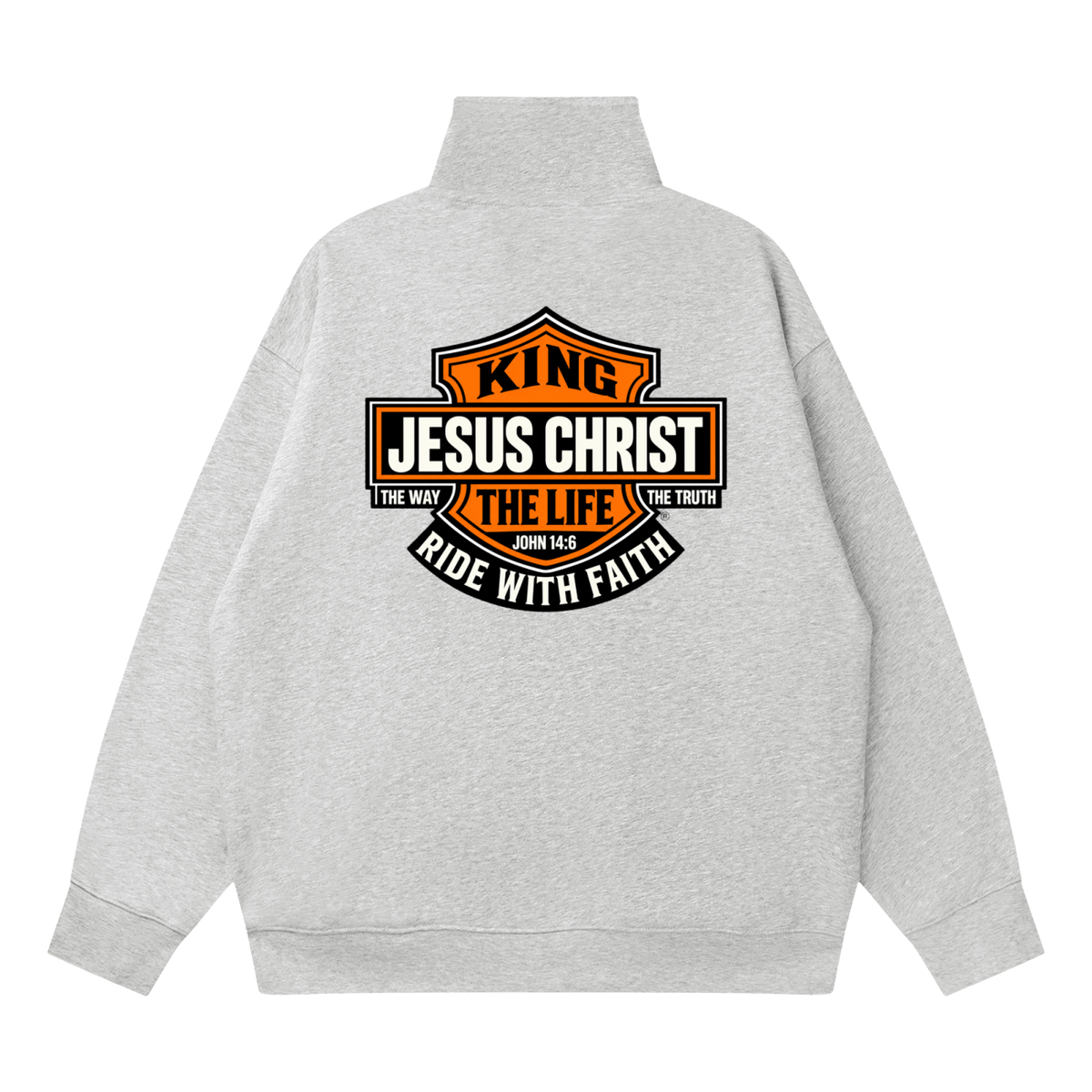Quarter-Zip Drop Shoulder Sweatshirt