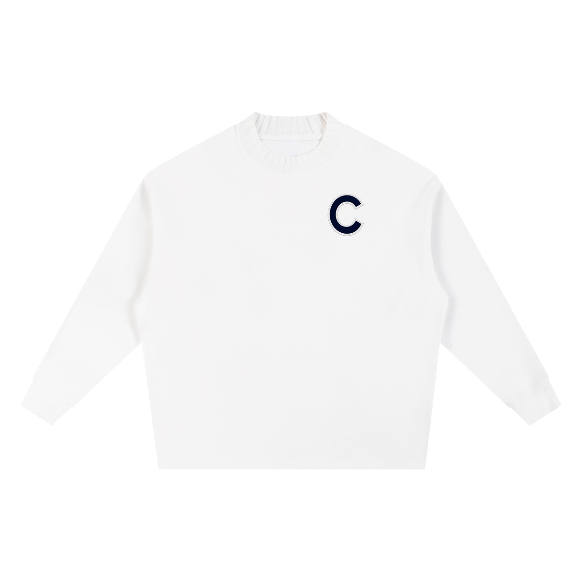 Knitted Round Neck Oversize Sweatshirt