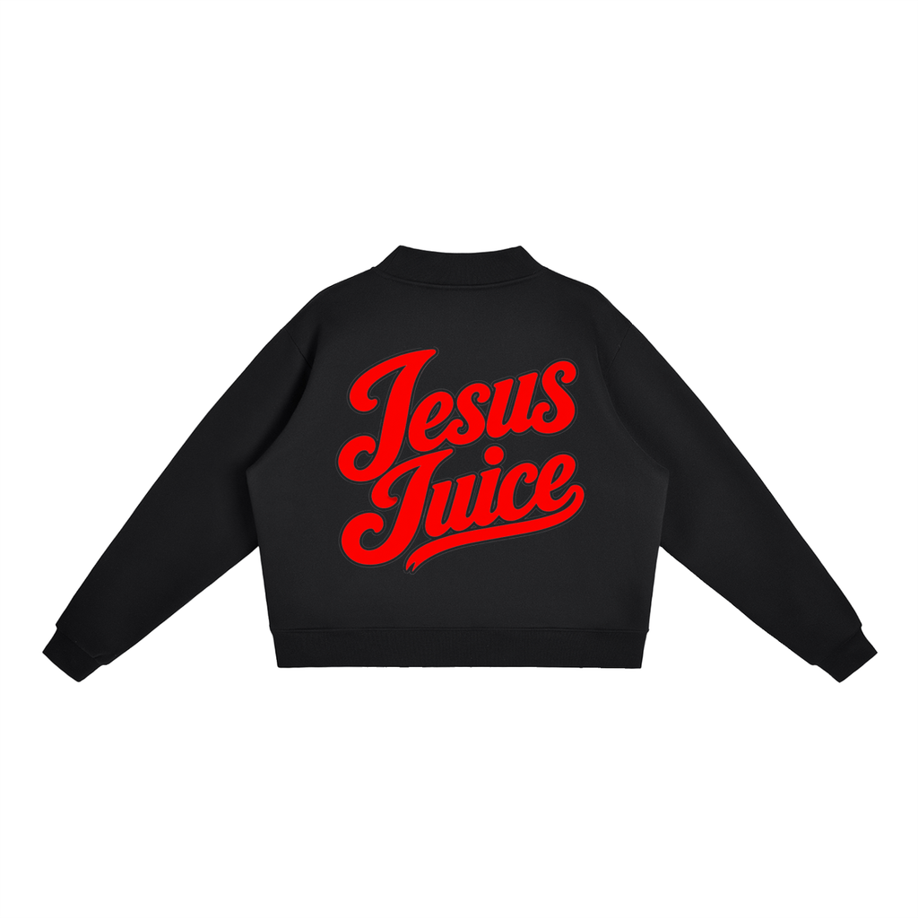 Essential Fleece Mock-Neck Crew Sweatshirt