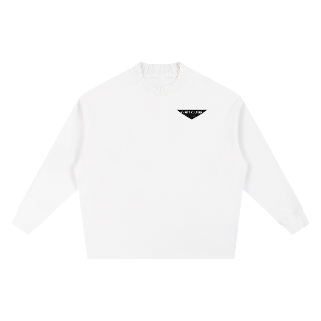 Knitted Round Neck Oversize Sweatshirt