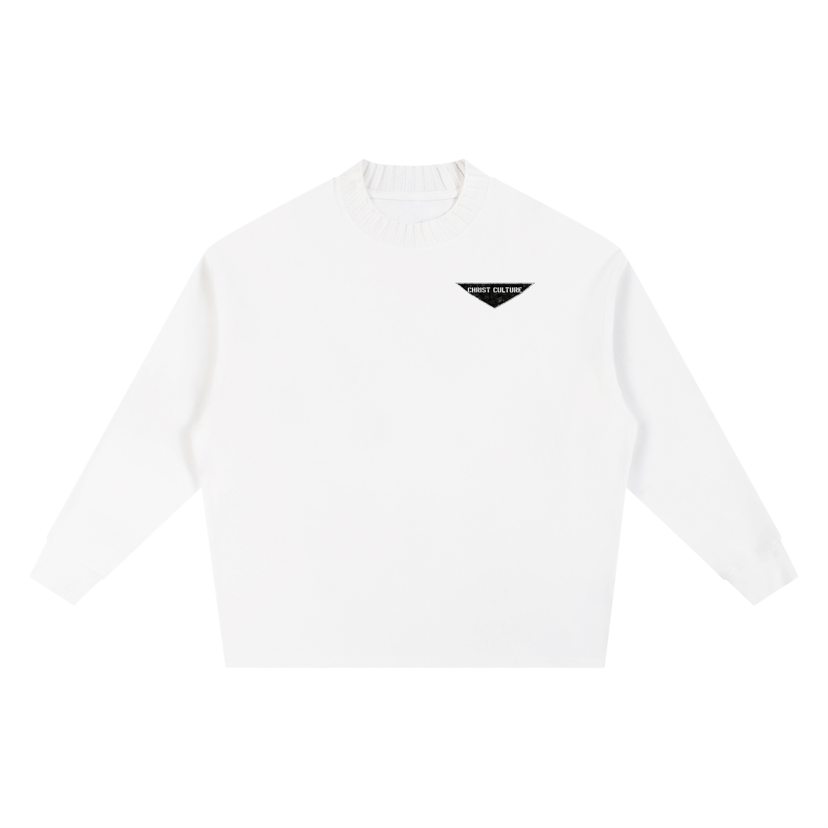 Knitted Round Neck Oversize Sweatshirt