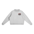 Essential Fleece Mock-Neck Crew Sweatshirt