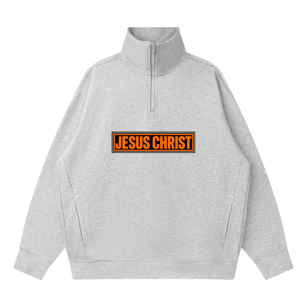 Quarter-Zip Drop Shoulder Sweatshirt