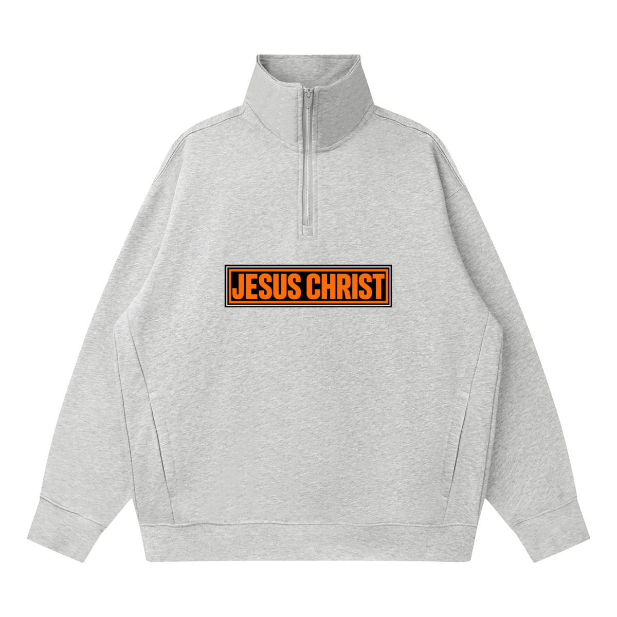 Quarter-Zip Drop Shoulder Sweatshirt